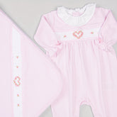 Macacão e Manta para Bebê em Algodão Pima - Love